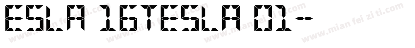 ESLA 16TESLA 01字体转换